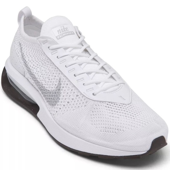 Nike Air Max Flyknit Racer Next Nature Sneaker, FJ4002-100 Pure Platinum,Size 10 - Picture 1 of 10